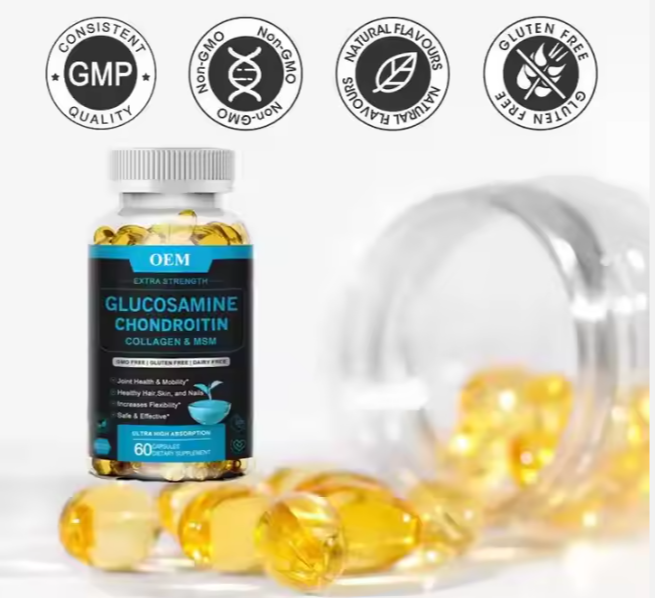 GLUCOSAMINE CHONDROITIN + collagène et MSM, soutien articulaire avancé