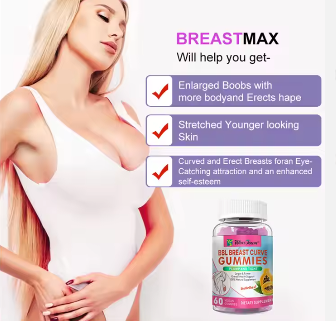 BBL BREAST CURVE Gummies végan a base de plantes,  la beauté au naturel