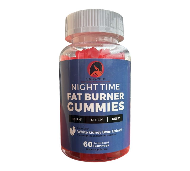 NIGHT TIME FAT BURNER Gummies, favorise la perte de poids, sommeil réparateur, améliore la récupération, hommes et femmes